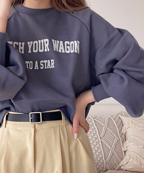 etade(エタード)の「【etade】logo short sweat etdwz22s001(スウェット・レディース・ネイビー/グレー/グリーン/アイボリー・FREE)」の22枚目の写真