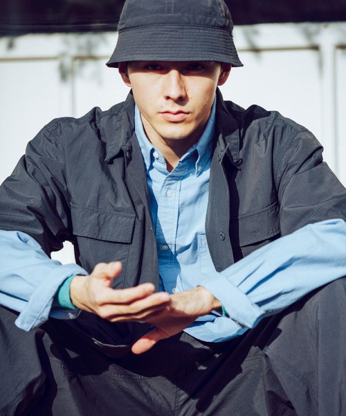 BURLAP OUTFITTER（バーラップアウトフィッター）の「『別注』BURLAP OUTFITTER×DOORS　SupplexNylon S/S SHIRTS（シャツ/ブラウス・メンズ・ダークグレー/オリーブ/ライトカーキ・LARGE/MEDIUM）」の8枚目の写真