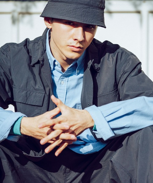 BURLAP OUTFITTER（バーラップアウトフィッター）の「『別注』BURLAP OUTFITTER×DOORS　SupplexNylon S/S SHIRTS（シャツ/ブラウス・メンズ・ダークグレー/オリーブ/ライトカーキ・LARGE/MEDIUM）」の9枚目の写真