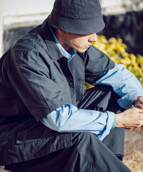 BURLAP OUTFITTER（バーラップアウトフィッター）の「『別注』BURLAP OUTFITTER×DOORS　SupplexNylon S/S SHIRTS（シャツ/ブラウス・メンズ・ダークグレー/オリーブ/ライトカーキ・LARGE/MEDIUM）」の18枚目の写真