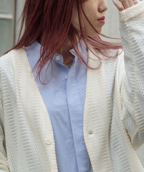 GLOSTER（グロスター）の「【GLOSTER/グロスター】ニットライク ボレロカーディガン（カーディガン/ボレロ・メンズ・ブラック/ダークブラウン/オフホワイト・MEDIUM/LARGE）」の14枚目の写真