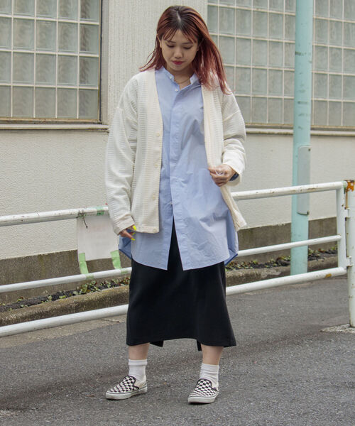 GLOSTER（グロスター）の「【GLOSTER/グロスター】ニットライク ボレロカーディガン（カーディガン/ボレロ・メンズ・ブラック/ダークブラウン/オフホワイト・MEDIUM/LARGE）」の6枚目の写真