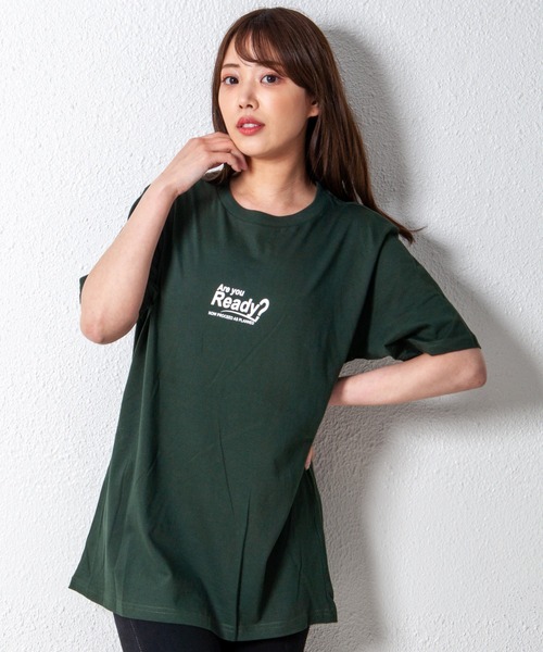 GGD SELECT(ジージーディー セレクト)の「スモールロゴプリントTシャツ(Tシャツ/カットソー・レディース・ブラック系その他/レッド/ピンク/ブラック/グリーン系その他/ベージュ/グリーン/ブラック系その他2/ホワイト系その他/ホワイト/ネイビー/オレンジ・L/M/LL)」の7枚目の写真