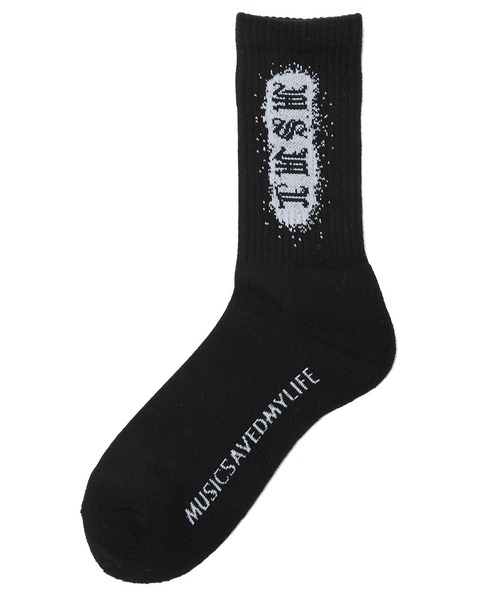 MSML（エムエスエムエル）の「SPLASH SOX（ソックス/靴下・メンズ・ホワイト/ブラック/イエロー・FREE）」の2枚目の写真