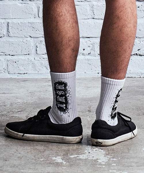 MSML（エムエスエムエル）の「SPLASH SOX（ソックス/靴下・メンズ・ホワイト/ブラック/イエロー・FREE）」の7枚目の写真