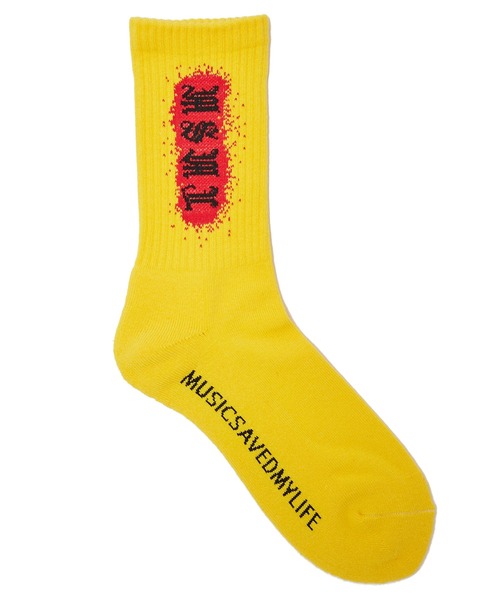 MSML（エムエスエムエル）の「SPLASH SOX（ソックス/靴下・メンズ・ホワイト/ブラック/イエロー・FREE）」の8枚目の写真
