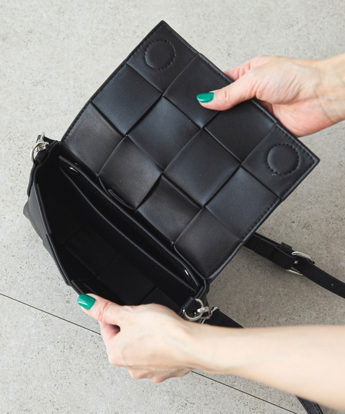 rectangle（レクタングル）の「マルチウェイメッシュバッグ（ショルダーバッグ・レディース・ブラック/ピンク/グリーン・FREE）」の4枚目の写真