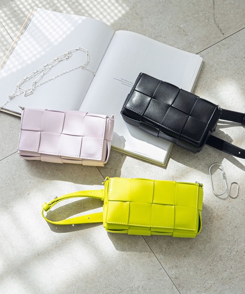 rectangle（レクタングル）の「マルチウェイメッシュバッグ（ショルダーバッグ・レディース・ブラック/ピンク/グリーン・FREE）」の7枚目の写真