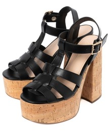 R&E | 【R&E】厚底コルクヒールグルカサンダル(サンダル)