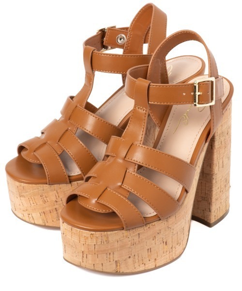 R&E（アールアンドイー）の「【R&E】厚底コルクヒールグルカサンダル（サンダル・レディース・アイボリー/ブラック/ブラウン系その他・S/M/L）」の7枚目の写真