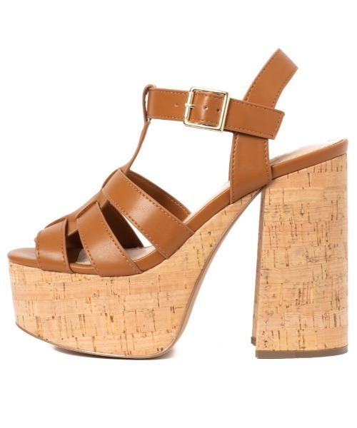 R&E（アールアンドイー）の「【R&E】厚底コルクヒールグルカサンダル（サンダル・レディース・アイボリー/ブラック/ブラウン系その他・S/M/L）」の10枚目の写真