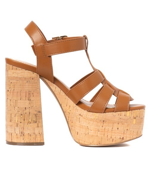 R&E（アールアンドイー）の「【R&E】厚底コルクヒールグルカサンダル（サンダル・レディース・アイボリー/ブラック/ブラウン系その他・S/M/L）」の12枚目の写真