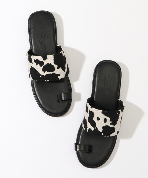 ikka（イッカ）の「トングアニマルサンダル（サンダル・レディース・オフホワイト/ブラック・M/L）」の18枚目の写真