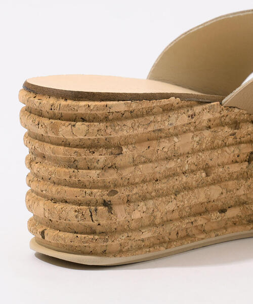 TOMORROWLAND （トゥモローランド）の「TOMORROWLAND コルクウェッジサンダル（サンダル・レディース・ブラック/ベージュ・38/36/37）」の7枚目の写真