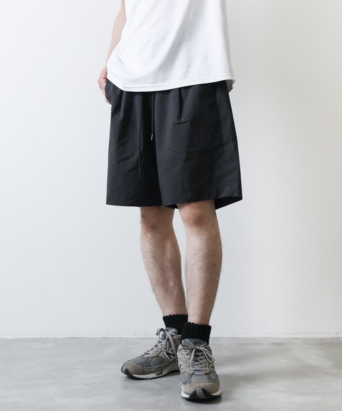 Attachment アタッチメント のその他パンツ 直営店 Zozotown限定 タイプライタークロスオーバーストレッチショーツ タイプライタークロスオーバーストレッチショーツ Crossover パンツ Shorts その他パンツ Typewriter Stretch Attachment アタッチメント