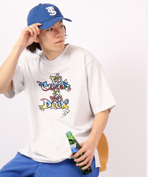 RE730（アールイーセブンサーティー）の「RE730 ロゴワッペン ビッグシルエットルーズ半袖Tシャツ（Tシャツ/カットソー・メンズ・ブラック/グレー/ブルー/グリーン/ブラック系その他/グレー系その他/グリーン系その他/ブルー系その他・M/L/XL）」の4枚目の写真