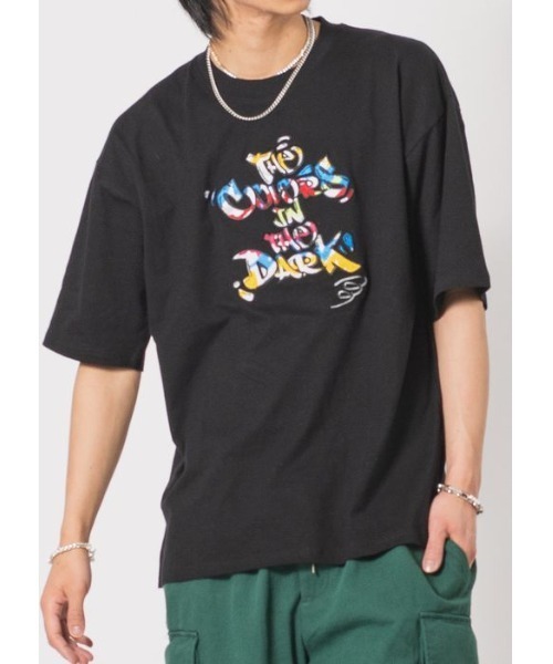 RE730（アールイーセブンサーティー）の「RE730 ロゴワッペン ビッグシルエットルーズ半袖Tシャツ（Tシャツ/カットソー・メンズ・ブラック/グレー/ブルー/グリーン/ブラック系その他/グレー系その他/グリーン系その他/ブルー系その他・M/L/XL）」の9枚目の写真