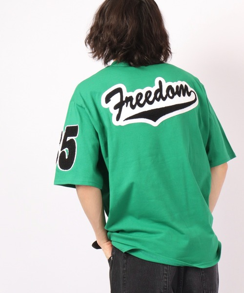 RE730（アールイーセブンサーティー）の「RE730 ロゴワッペン ビッグシルエットルーズ半袖Tシャツ（Tシャツ/カットソー・メンズ・ブラック/グレー/ブルー/グリーン/ブラック系その他/グレー系その他/グリーン系その他/ブルー系その他・M/L/XL）」の17枚目の写真