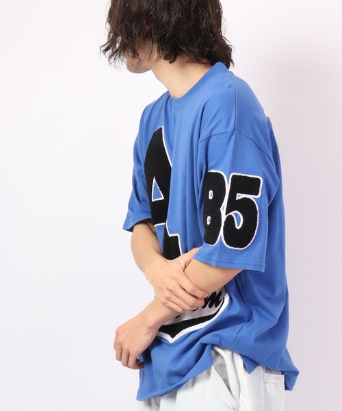 RE730（アールイーセブンサーティー）の「RE730 ロゴワッペン ビッグシルエットルーズ半袖Tシャツ（Tシャツ/カットソー・メンズ・ブラック/グレー/ブルー/グリーン/ブラック系その他/グレー系その他/グリーン系その他/ブルー系その他・M/L/XL）」の22枚目の写真