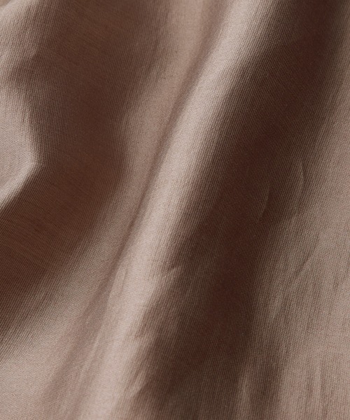 ROPE'（ロペ）の「ブライトシアーラッフルショールブラウス（シャツ/ブラウス・レディース・サックスブルー/オレンジ/ブラック/ブラウン・38）」の17枚目の写真