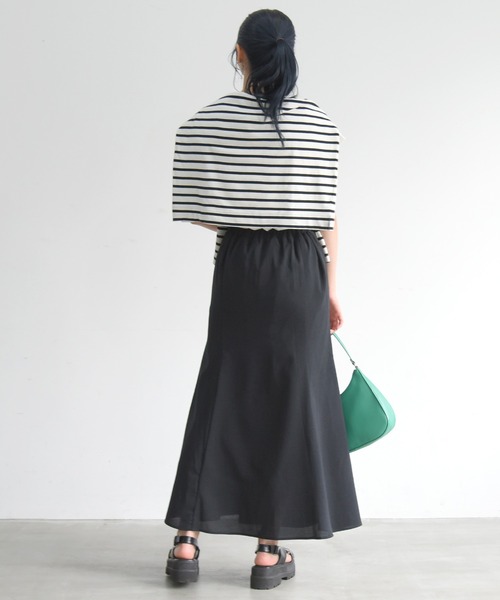 sango(sango)の「リネンライクマーメイドスカート(スカート・レディース・ブラック/ナチュラル・FREE)」の20枚目の写真