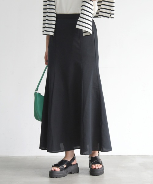 sango(sango)の「リネンライクマーメイドスカート(スカート・レディース・ブラック/ナチュラル・FREE)」の17枚目の写真