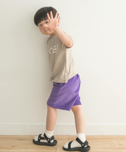 URBAN RESEARCH DOORS（アーバンリサーチドアーズ）の「サマーコールショーツ(KIDS)（その他パンツ・キッズ・グレー系その他/パープル・105/120/135）」の19枚目の写真