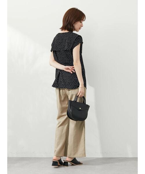 Green Parks(グリーンパークス)の「スクエア衿ブラウス(シャツ/ブラウス・レディース・ブラック/サックスブルー/ブラック系その他5・FREE)」の10枚目の写真