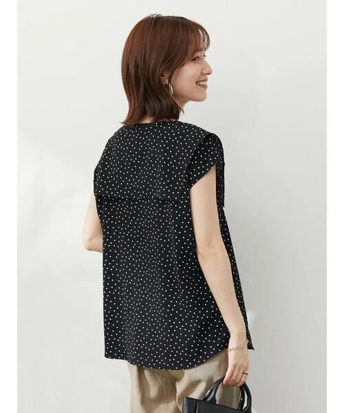 Green Parks(グリーンパークス)の「スクエア衿ブラウス(シャツ/ブラウス・レディース・ブラック/サックスブルー/ブラック系その他5・FREE)」の12枚目の写真