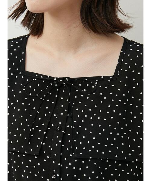 Green Parks(グリーンパークス)の「スクエア衿ブラウス(シャツ/ブラウス・レディース・ブラック/サックスブルー/ブラック系その他5・FREE)」の13枚目の写真