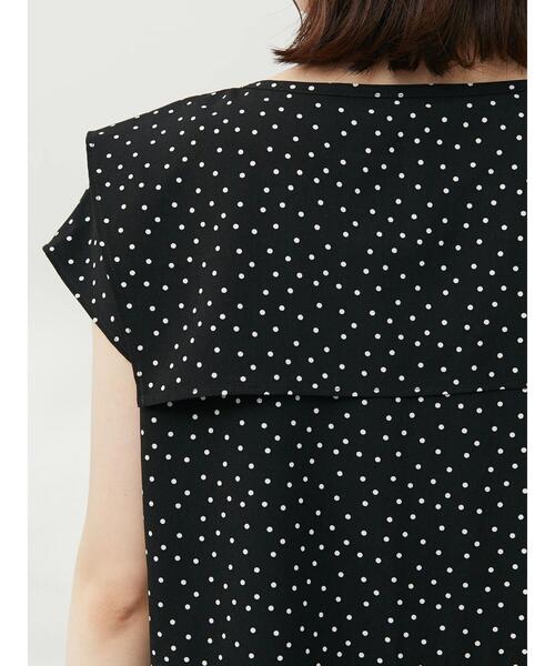 Green Parks(グリーンパークス)の「スクエア衿ブラウス(シャツ/ブラウス・レディース・ブラック/サックスブルー/ブラック系その他5・FREE)」の14枚目の写真