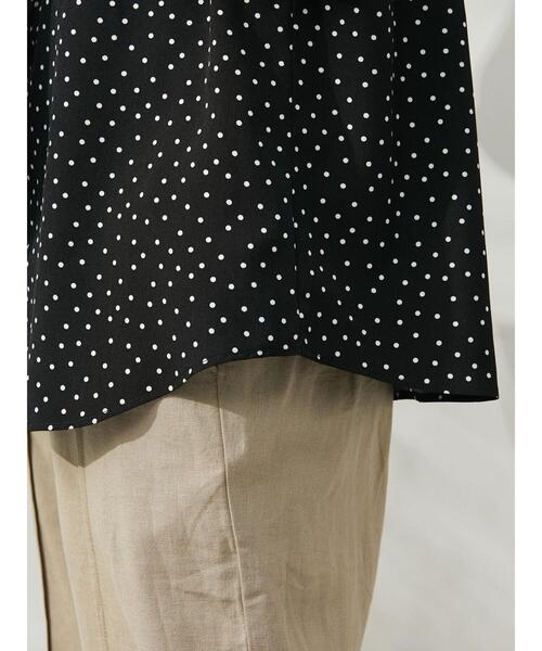 Green Parks(グリーンパークス)の「スクエア衿ブラウス(シャツ/ブラウス・レディース・ブラック/サックスブルー/ブラック系その他5・FREE)」の16枚目の写真