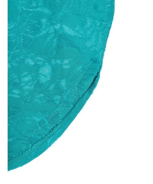 Green　Parks（グリーンパークス）の「シアージャガードTシャツ（シャツ/ブラウス・レディース・ブラック/オフホワイト/ブルーグリーン・FREE）」の9枚目の写真