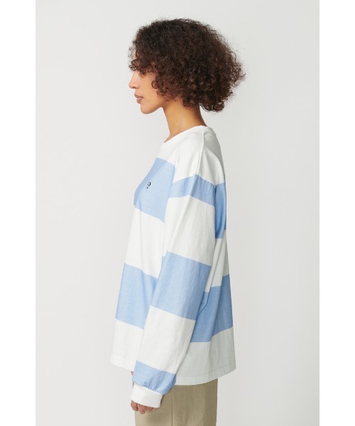 Not So Ape（ノットソーエイプ）の「STRIPED LS TEE（Tシャツ/カットソー・メンズ・ライトブルー・X-LARGE/MEDIUM/LARGE）」の7枚目の写真