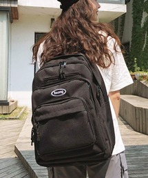 リュック 大容量 黒リュック おしゃれ シンプル 通学 韓国 高校生 ロゴ刺繍 リュックサック