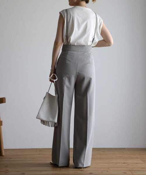 Bonjour Sagan（ボンジュールサガン）の「サスペンダー付き2WAYパンツ（その他パンツ・レディース・グレー/ラベンダー/ブルー系その他・FREE）」の15枚目の写真