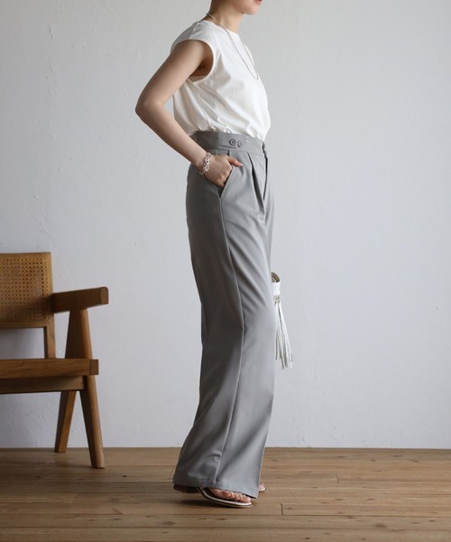 Bonjour Sagan（ボンジュールサガン）の「サスペンダー付き2WAYパンツ（その他パンツ・レディース・グレー/ラベンダー/ブルー系その他・FREE）」の20枚目の写真