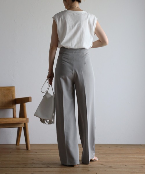 Bonjour Sagan（ボンジュールサガン）の「サスペンダー付き2WAYパンツ（その他パンツ・レディース・グレー/ラベンダー/ブルー系その他・FREE）」の21枚目の写真