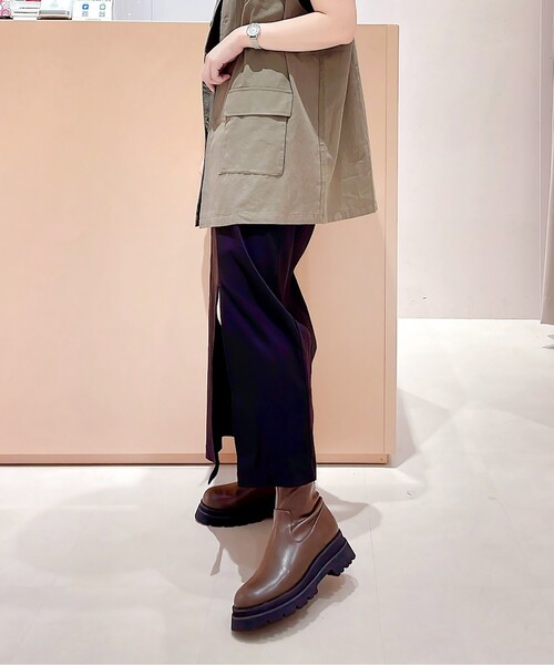 ESPERANZA(エスペランサ)の「◆タンクソールストレッチショートブーツ(ブーツ・レディース・ブラック/ブラック系3/ブラウン系・LL/S/M/L)」の7枚目の写真