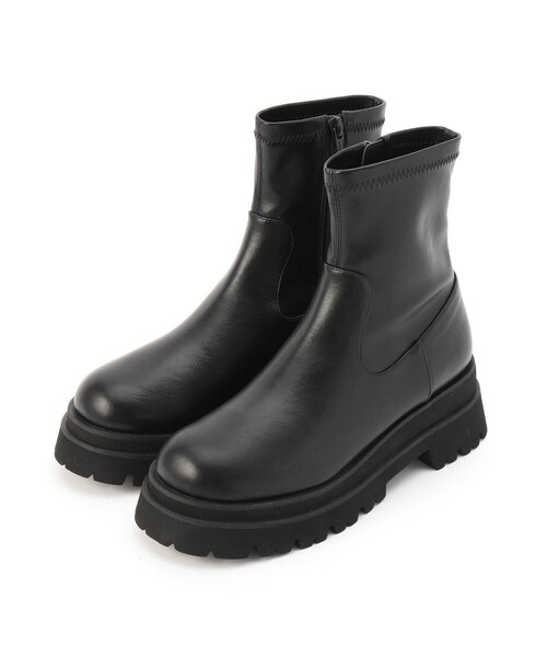 ESPERANZA(エスペランサ)の「◆タンクソールストレッチショートブーツ(ブーツ・レディース・ブラック/ブラック系3/ブラウン系・LL/S/M/L)」の4枚目の写真