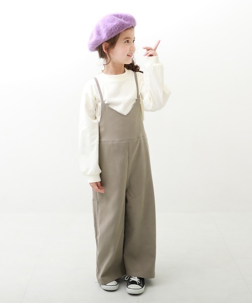 devirock（デビロック）の「キャミサロペット（サロペット/オーバーオール・キッズ・カーキ/ブラック/グレー系その他/ダークブラウン・150cm/120cm/160cm/130cm/110cm/140cm/100cm）」の2枚目の写真