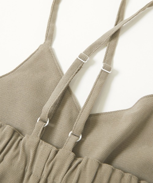 devirock（デビロック）の「キャミサロペット（サロペット/オーバーオール・キッズ・カーキ/ブラック/グレー系その他/ダークブラウン・150cm/120cm/160cm/130cm/110cm/140cm/100cm）」の7枚目の写真