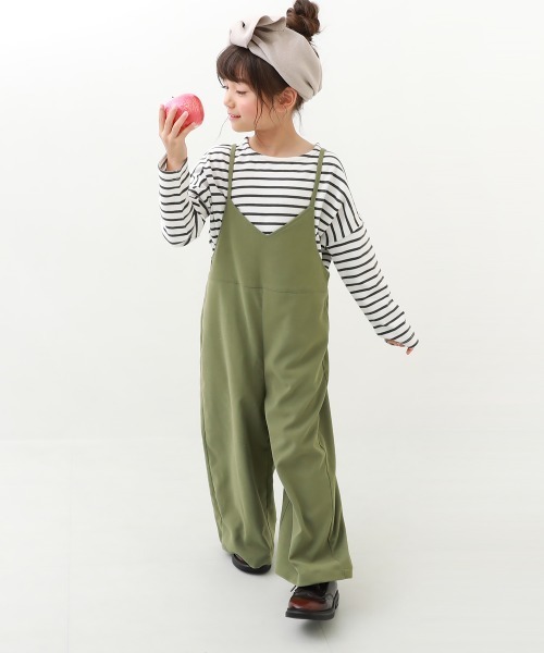 devirock（デビロック）の「キャミサロペット（サロペット/オーバーオール・キッズ・カーキ/ブラック/グレー系その他/ダークブラウン・150cm/120cm/160cm/130cm/110cm/140cm/100cm）」の14枚目の写真