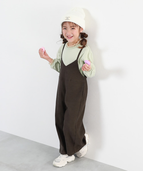 devirock（デビロック）の「キャミサロペット（サロペット/オーバーオール・キッズ・カーキ/ブラック/グレー系その他/ダークブラウン・150cm/120cm/160cm/130cm/110cm/140cm/100cm）」の17枚目の写真