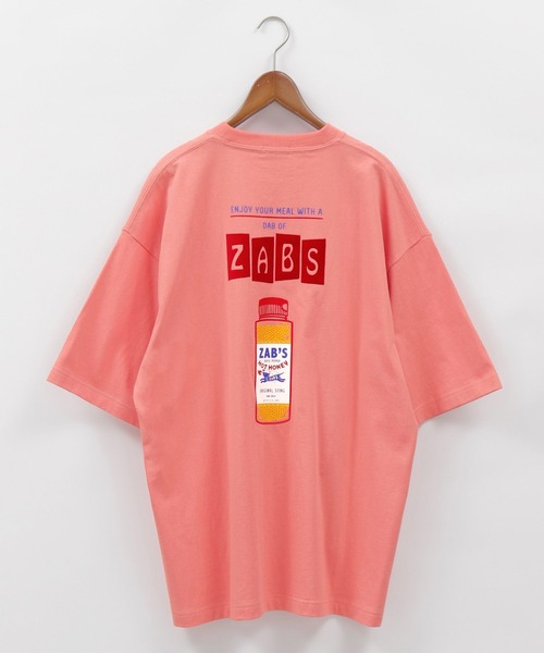 niko and...(ニコアンド)の「【LA FOOD SHOP】zab'sコラボTシャツ(Tシャツ/カットソー・メンズ・オフホワイト/ピンク・MEDIUM/LARGE)」の4枚目の写真