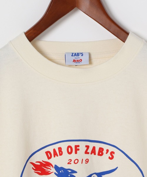 niko and...(ニコアンド)の「【LA FOOD SHOP】zab'sコラボTシャツ(Tシャツ/カットソー・メンズ・オフホワイト/ピンク・MEDIUM/LARGE)」の5枚目の写真