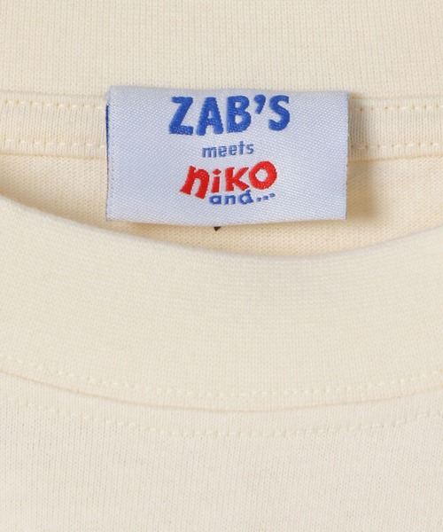 niko and...(ニコアンド)の「【LA FOOD SHOP】zab'sコラボTシャツ(Tシャツ/カットソー・メンズ・オフホワイト/ピンク・MEDIUM/LARGE)」の10枚目の写真