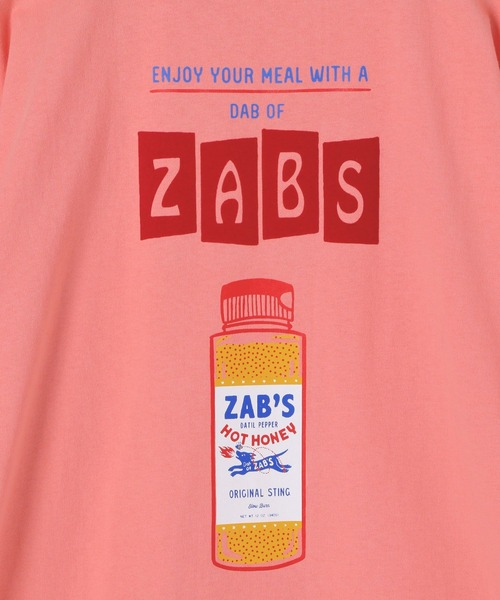 niko and...(ニコアンド)の「【LA FOOD SHOP】zab'sコラボTシャツ(Tシャツ/カットソー・メンズ・オフホワイト/ピンク・MEDIUM/LARGE)」の15枚目の写真