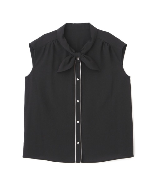 PROPORTION BODY DRESSING(プロポーションボディドレッシング)の「バイカラーボウタイブラウス / 1212210700(シャツ/ブラウス・レディース・ブラウン/ブラック系その他/ブラック/ホワイト系その他・MEDIUM/SMALL)」の18枚目の写真