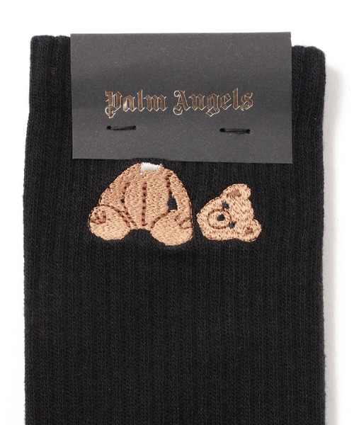 Palm Angels（パームエンジェルス）の「PalmAngels/パームエンジェルス/PalmAngels BEAR SOCKS/ベアーソックス（ソックス/靴下・メンズ・ブラック・F）」の2枚目の写真